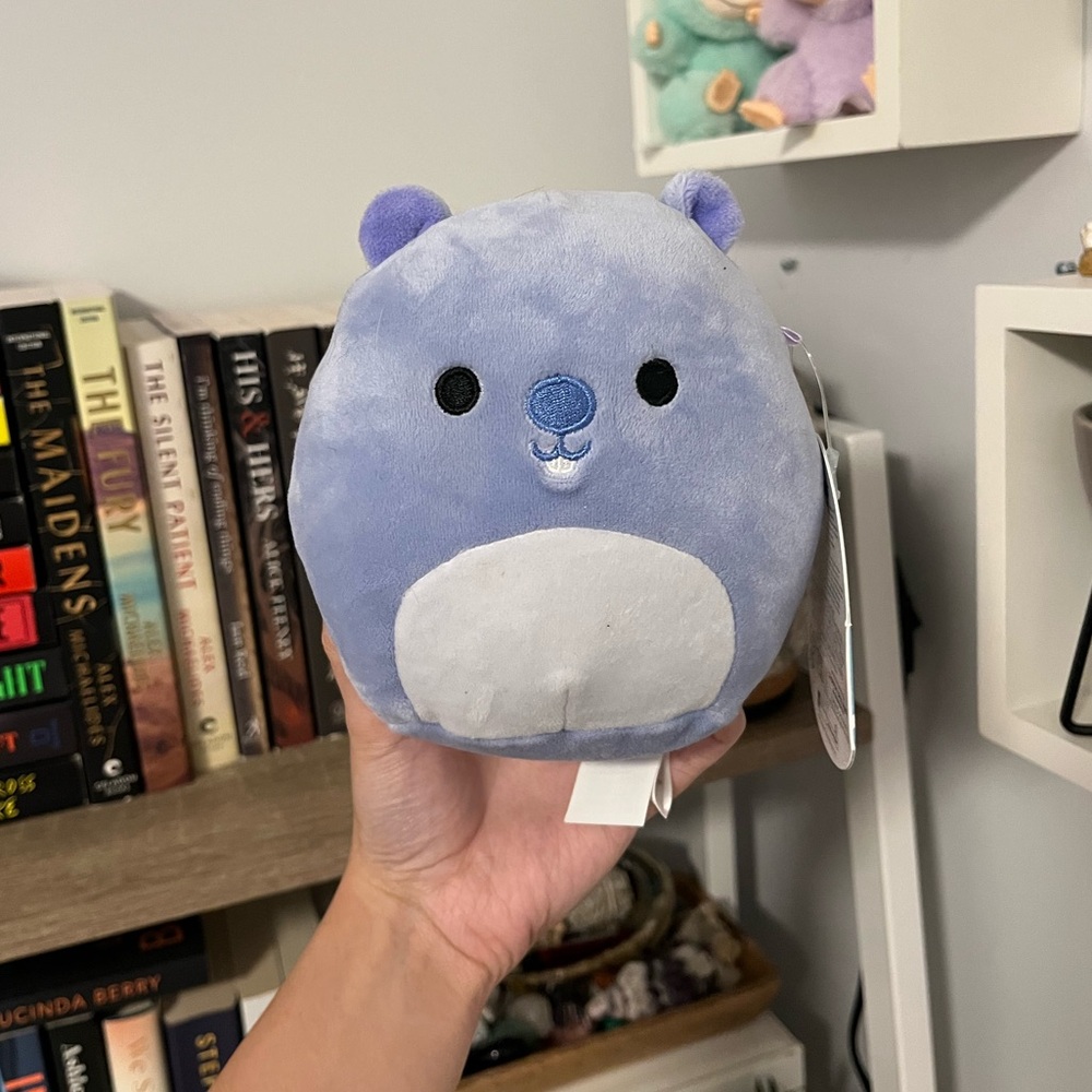 SQUISHMALLOW Javari 5” | Lavender Groundhog | Mini Plush Toy by Kellytoy